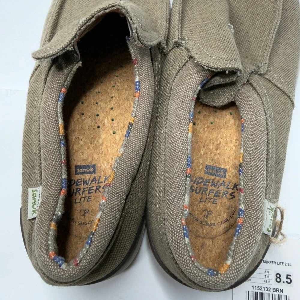 Sidewalk‎ Surfer Lite 2 SL Men's Comfort Loafers Size 8.5 Brown NWT
